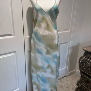 Forever 21 Blue and Green Maxi Dress